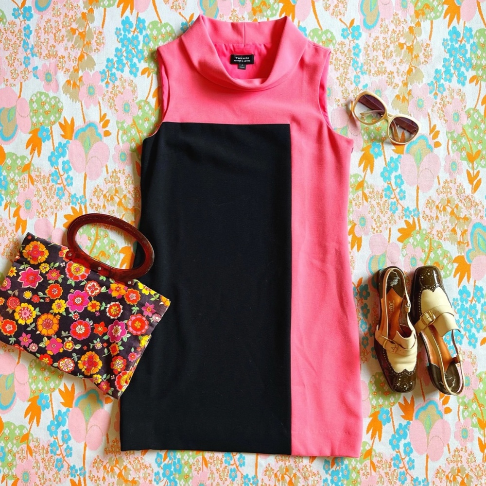 4 / 6 - Y2K 90s does 60s Vintage Preppy Socialite Dress - Mod space Age- Vintage